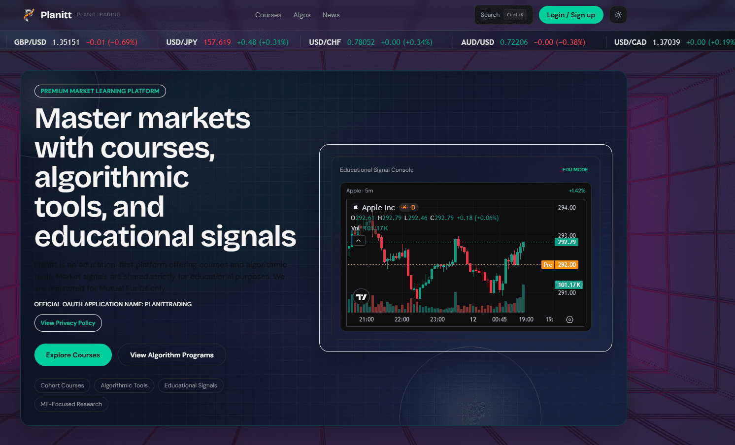 Planitt Signals Website ↗